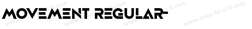movement regular字体转换